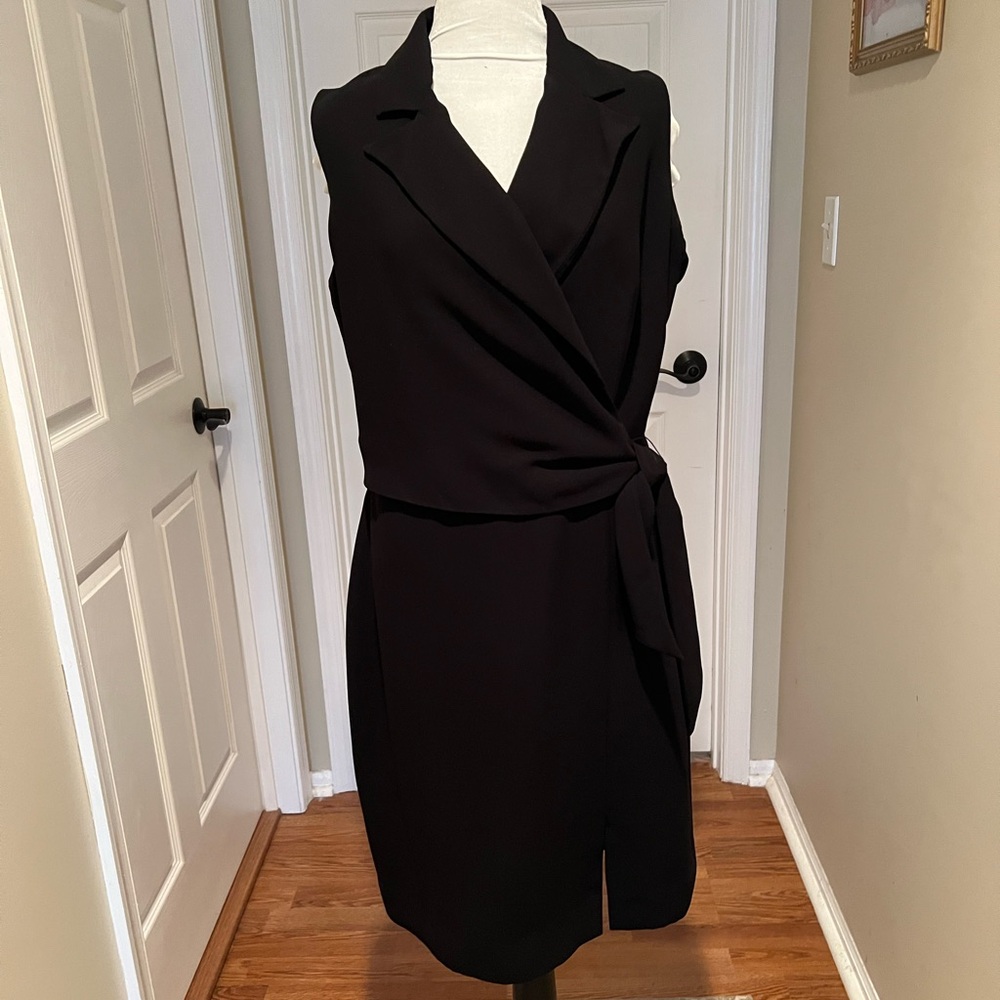 Elegant Black Wrap Dress